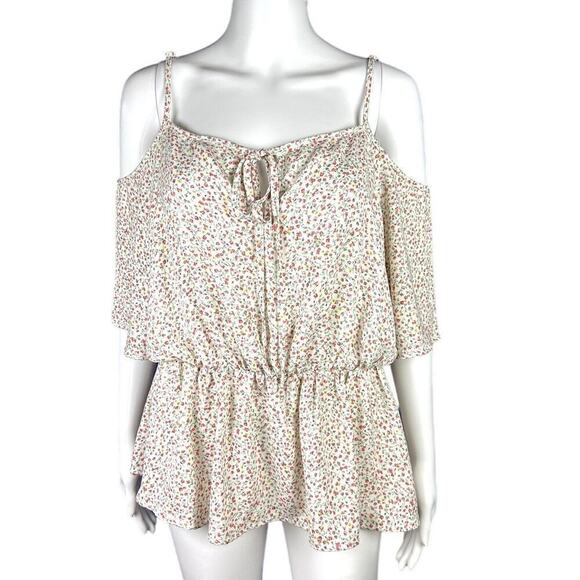 Guess Country Floral Off-Shoulder Top, Large - Picture 1 of 4